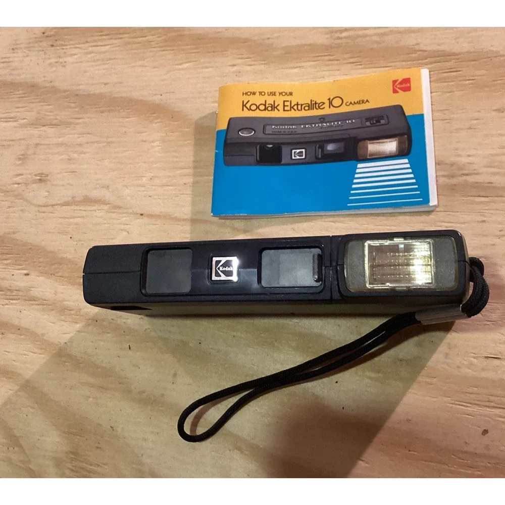 Vintage Kodak Ektralite 10 Camera w/ Holder and Instructions